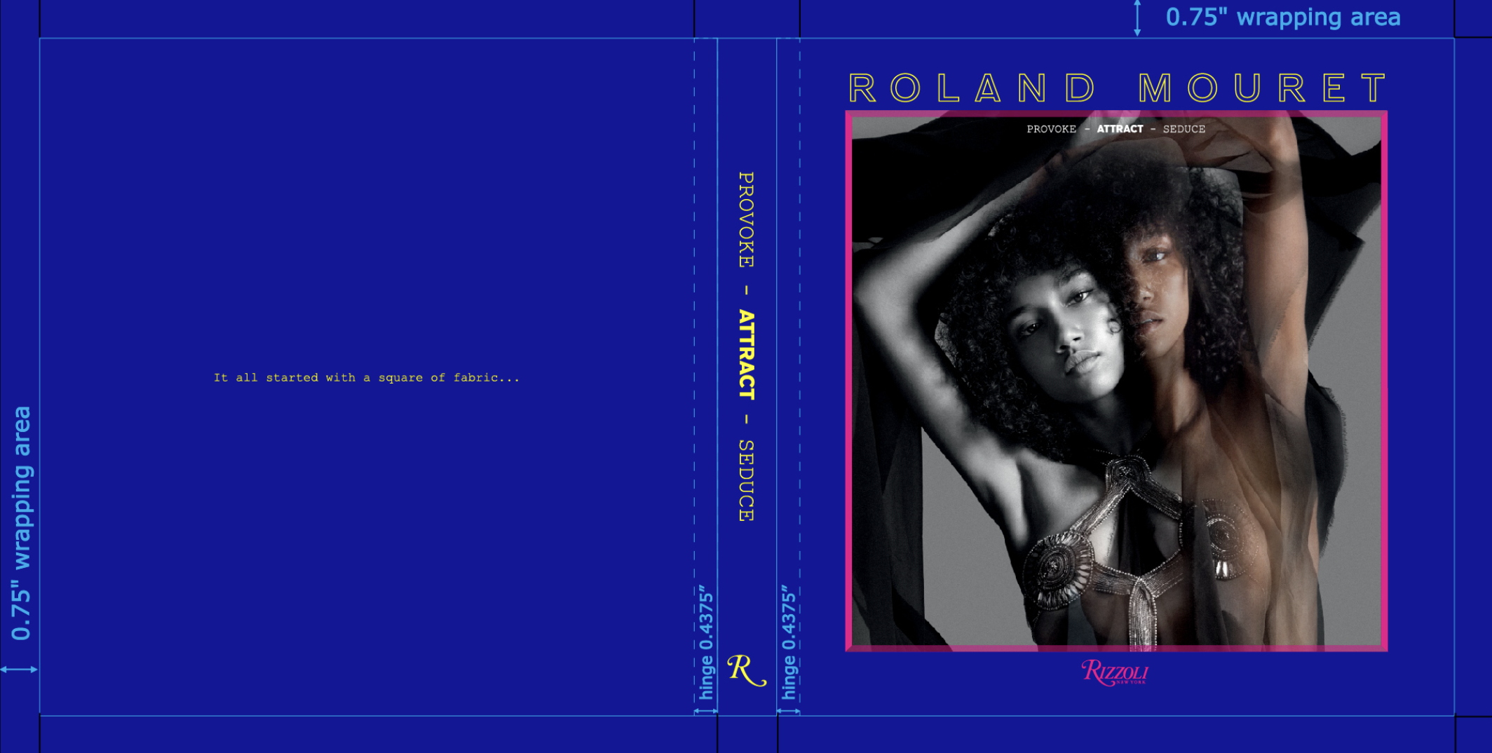 Roland Mouret book cover maquette